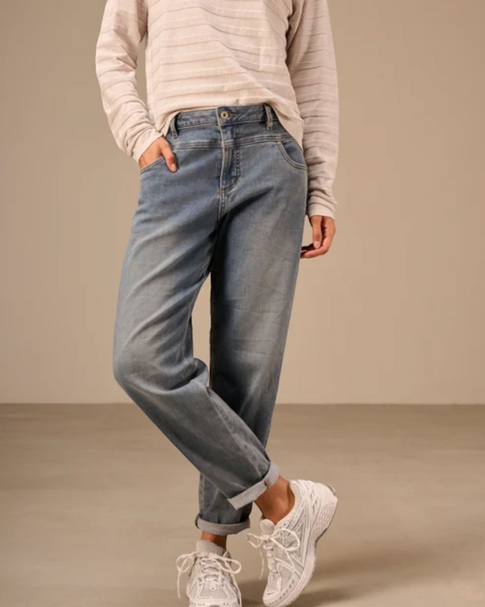 Barrel Jeanshose Nile Blue Denim XS 