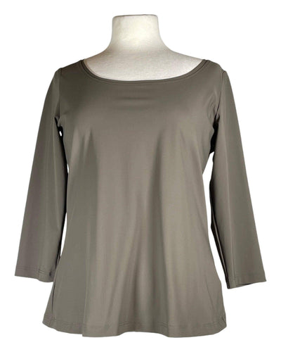 Basic Shirt Kurz Shirt Elli 76 Walnut 1 