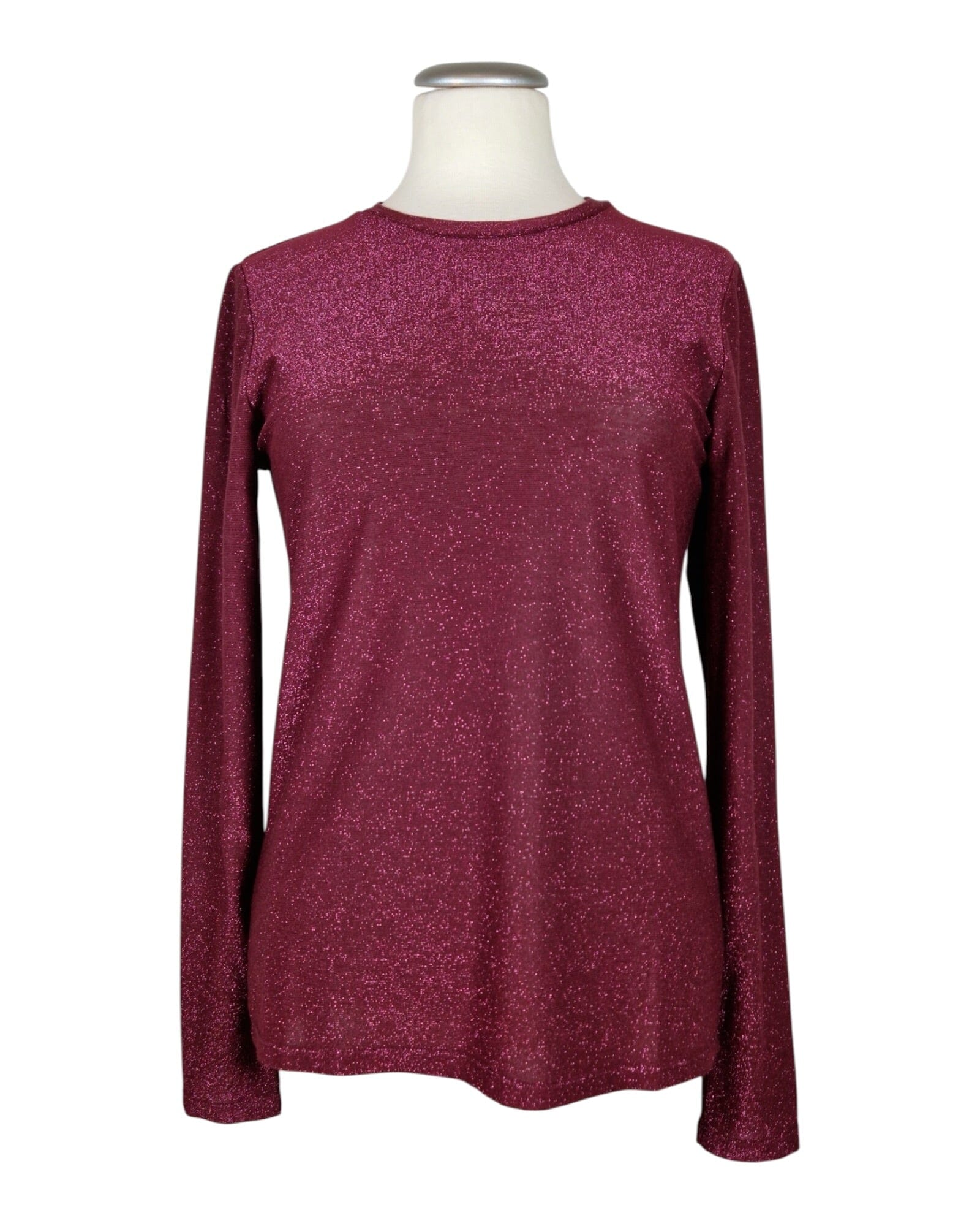 Basic Tee Shirt Summum Woman 335 Dark Burgundy S 