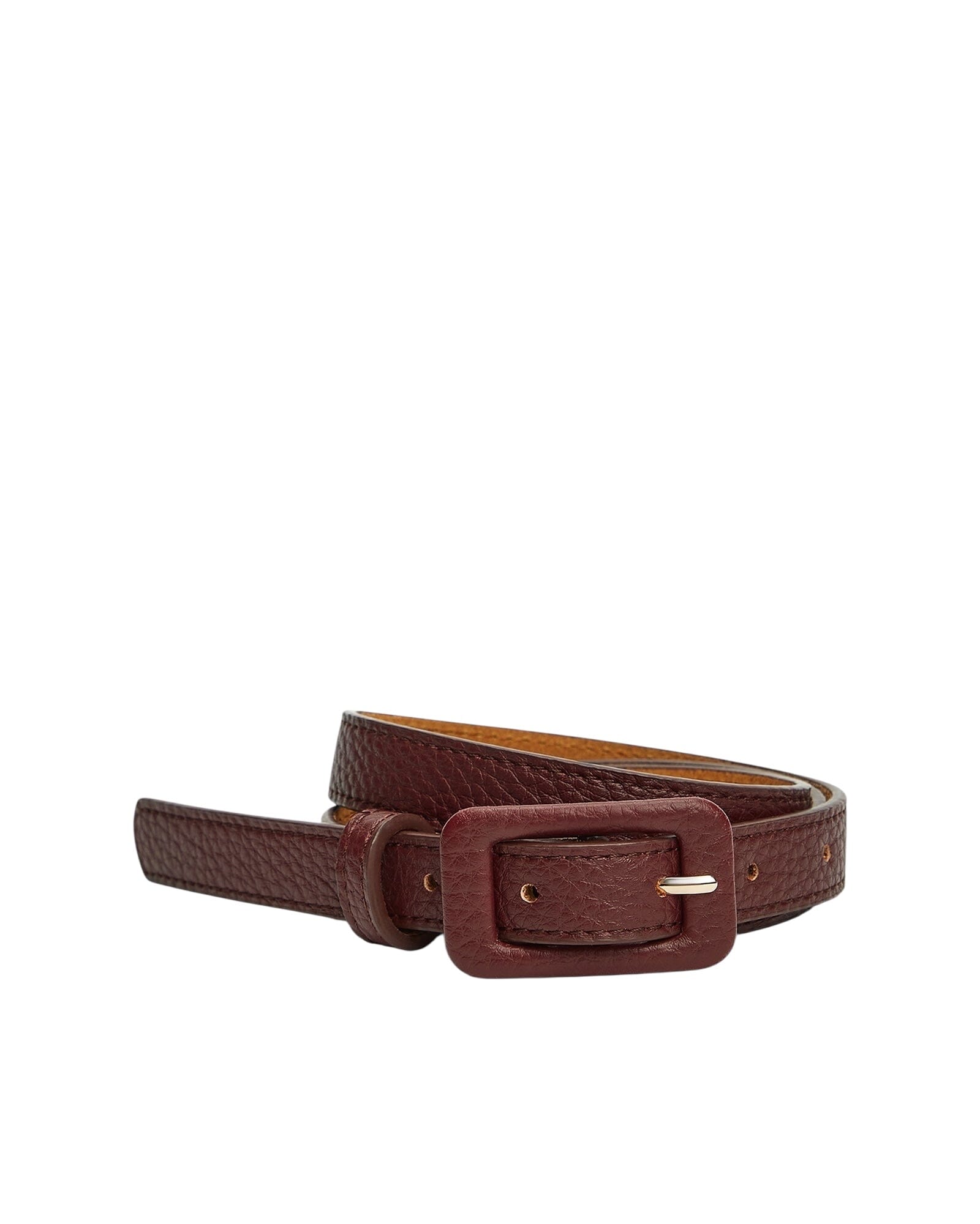 Belt Leather Buckle Gürtel Summum Woman 558 Merlot 80 