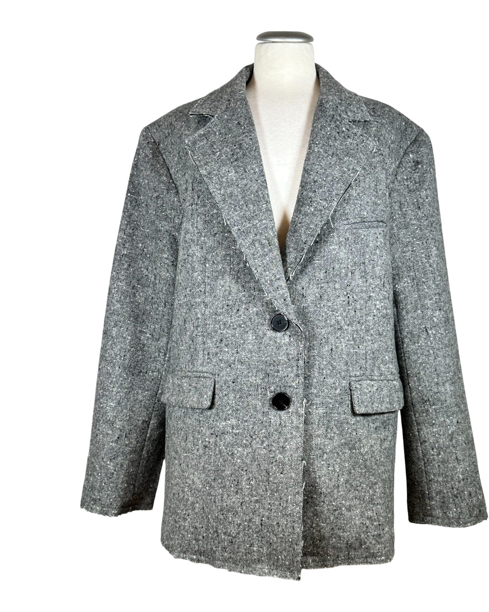 Blazer Wool Blazer z.G.est Graumeliert Einheitsgröße 