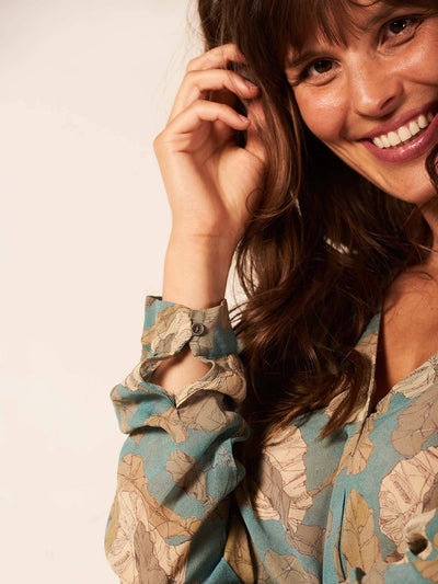 Blouse Bluse Nile petrol S 