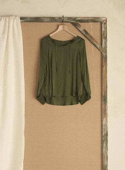 Blouse Shirt Bluse Nile Green S 