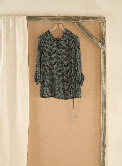 Blouse with Hood Bluse Nile Midnight S 