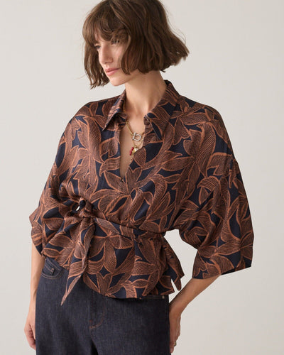 Bluse Abstract Flowers Bluse Summum Woman 