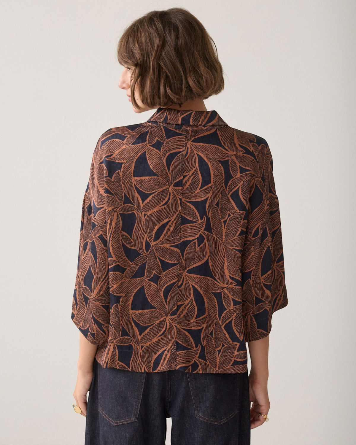 Bluse Abstract Flowers Bluse Summum Woman 