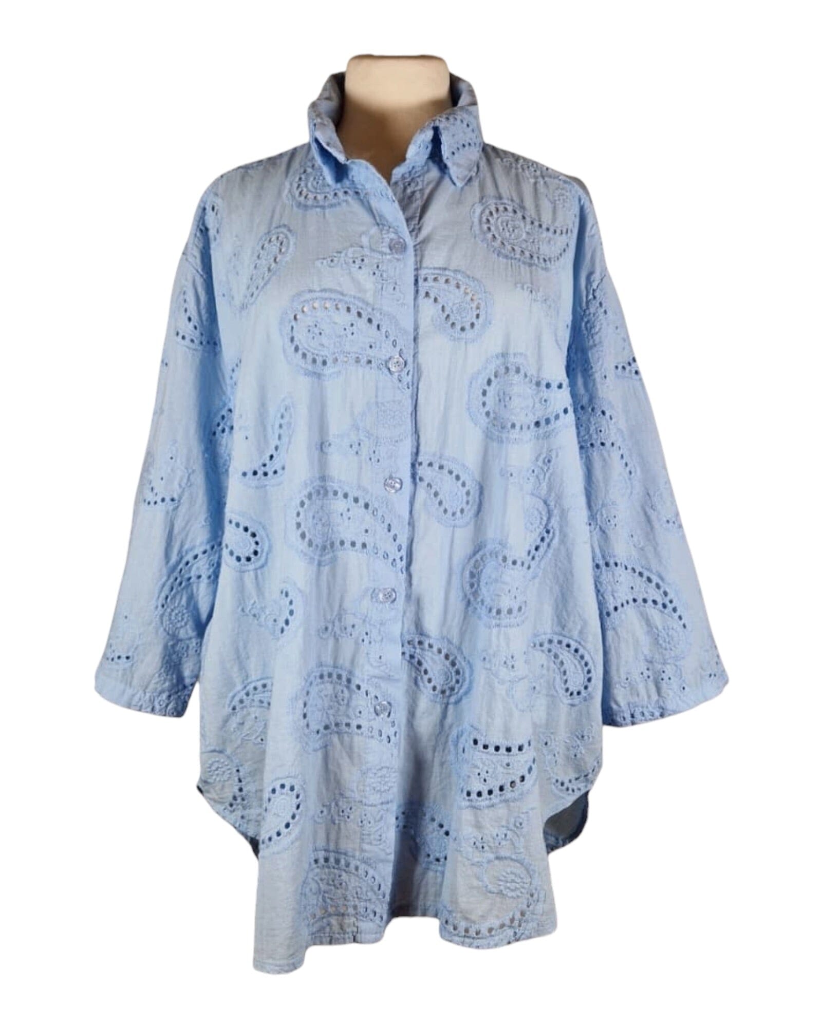 Bluse Bluse Kolibri Ulm Hellblau Einheitsgröße 