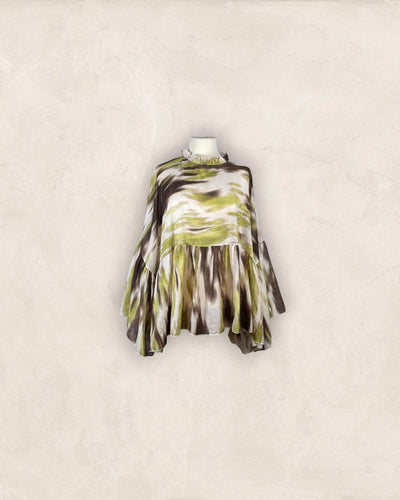 Bluse Bluse Kolibri Ulm Kiwi/Braun Einheitsgröße 