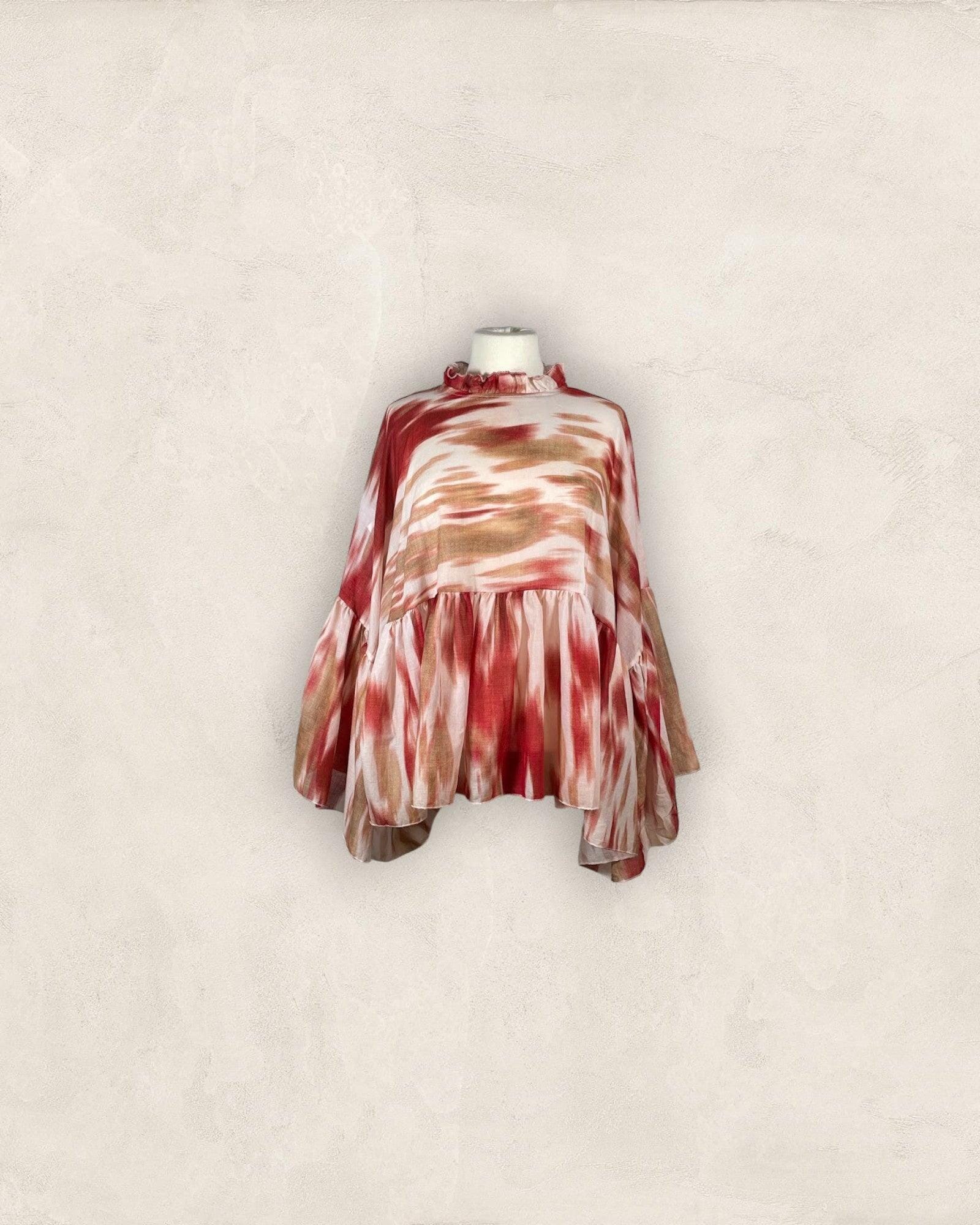 Bluse Bluse Kolibri Ulm Rot/Braun Einheitsgröße 