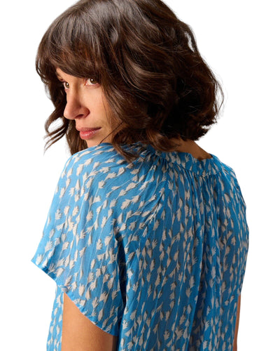 Bluse Bluse Nile Azur S 