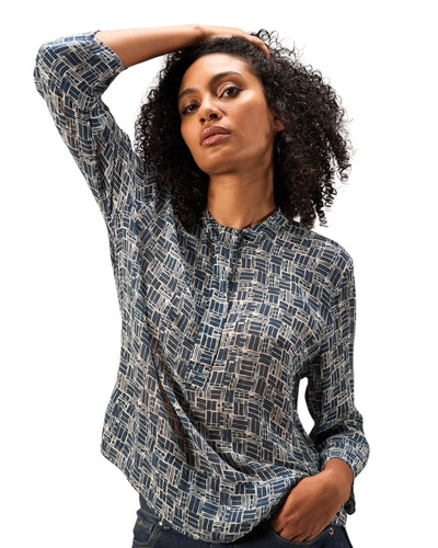 Bluse Bluse Nile Blue S 