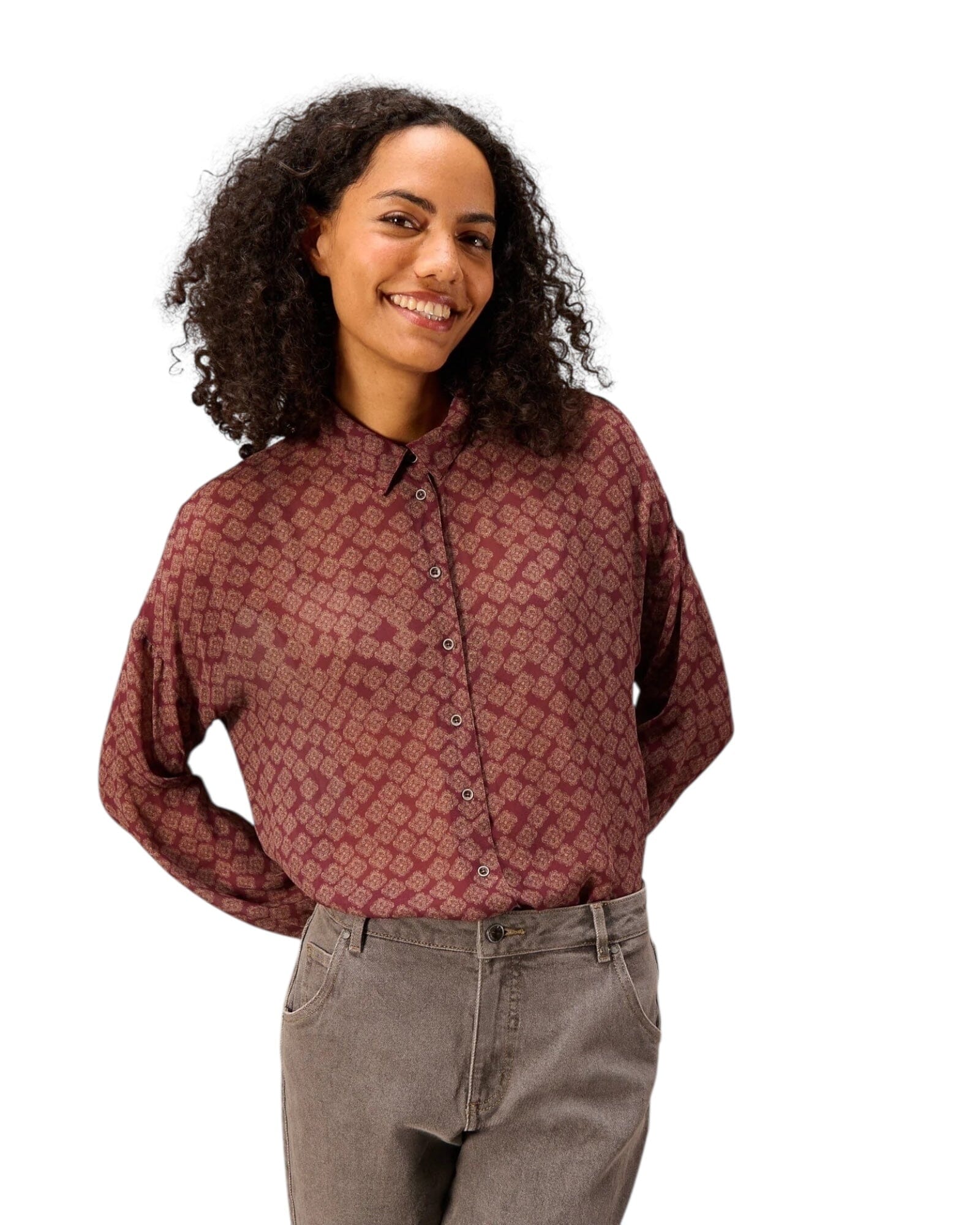 Bluse Bluse Nile Dark Cherry S 