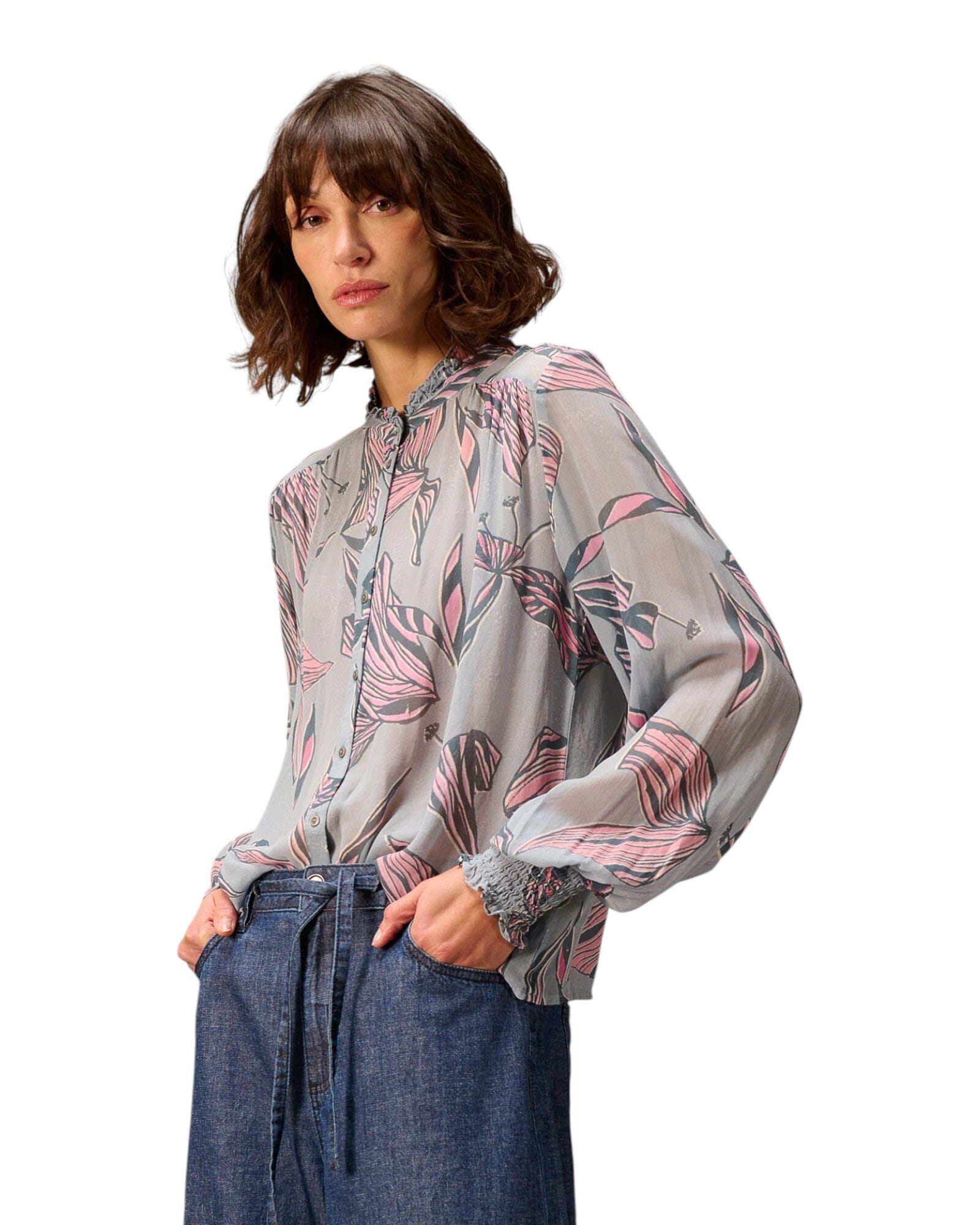 Bluse Bluse Nile Steel S 