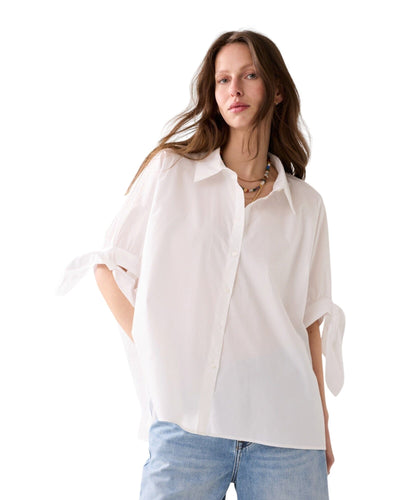 Bluse Crispy Poplin Bluse Summum Woman 115 Offwhite S 