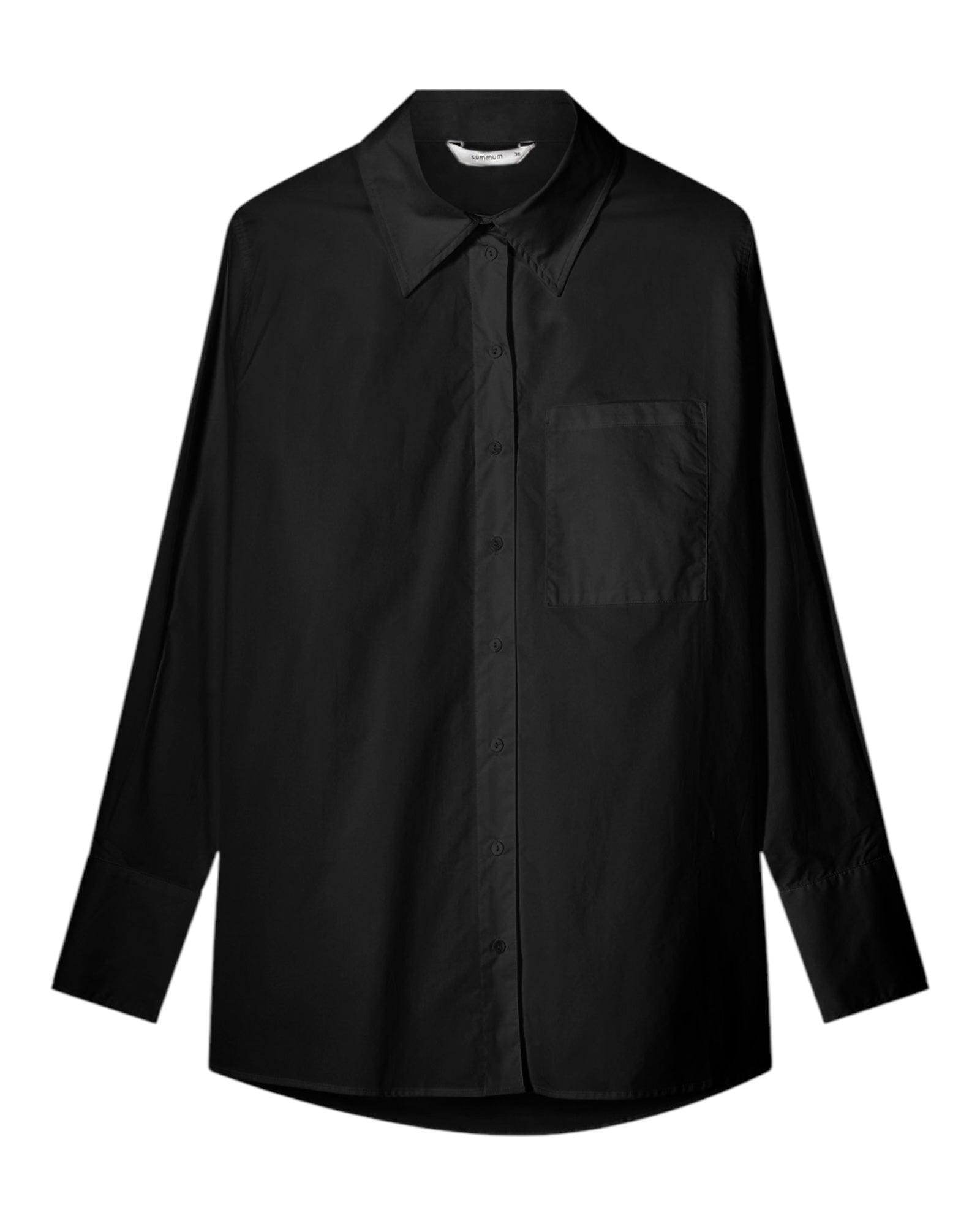 Bluse Crispy Poplin Bluse Summum Woman 990 Schwarz 36 