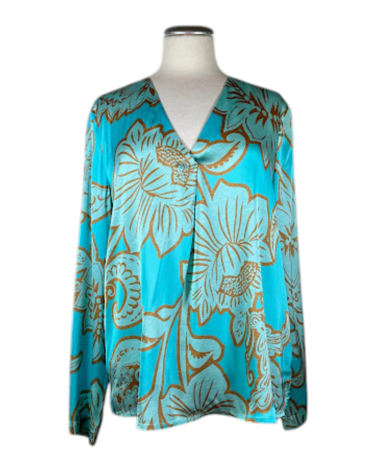 Bluse FLOWERS Bluse Grace 753 Light Turkise S 