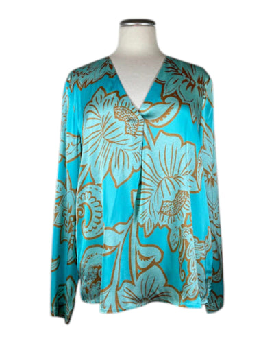 Bluse FLOWERS Bluse Grace 753 Light Turkise S 