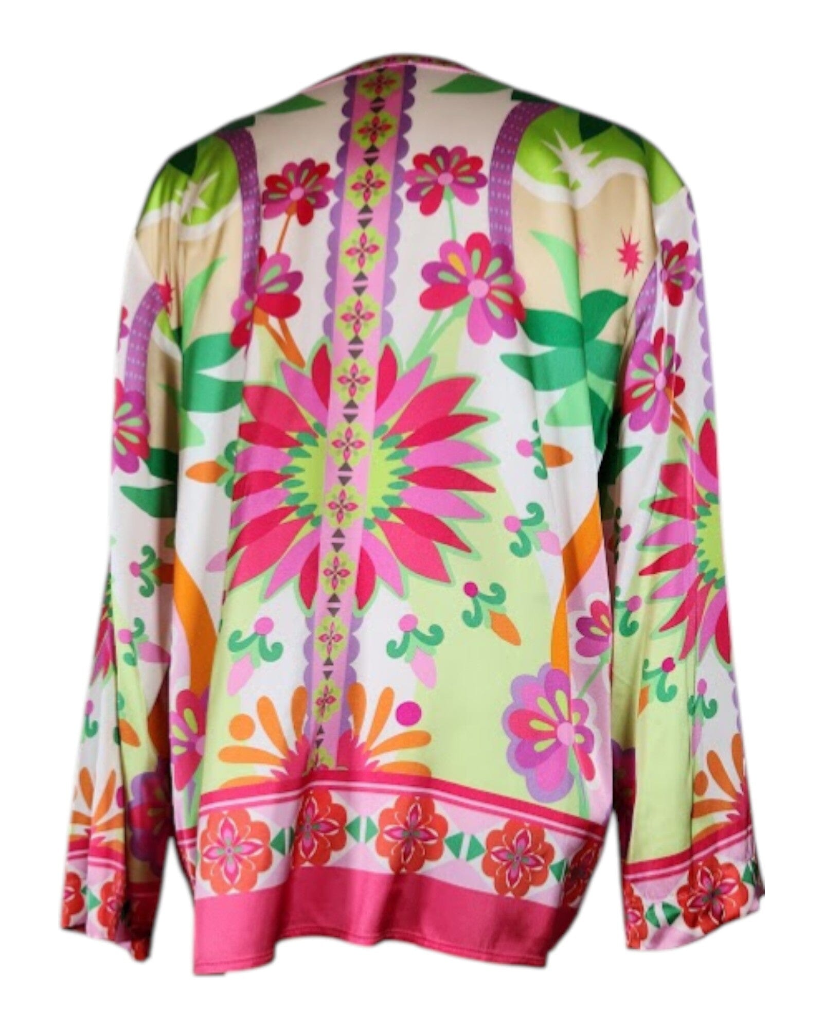 Bluse Green & Pink Bluse Grace 