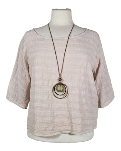 Bluse Kurz mit Kette Bluse Kolibri Ulm Stone Einheitsgröße 