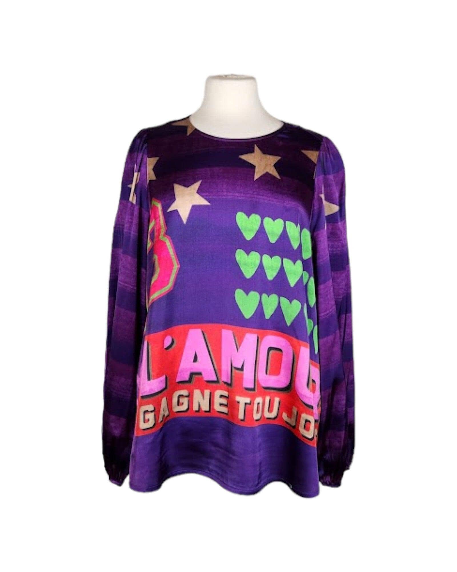 Bluse Lila Amour Bluse Grace 