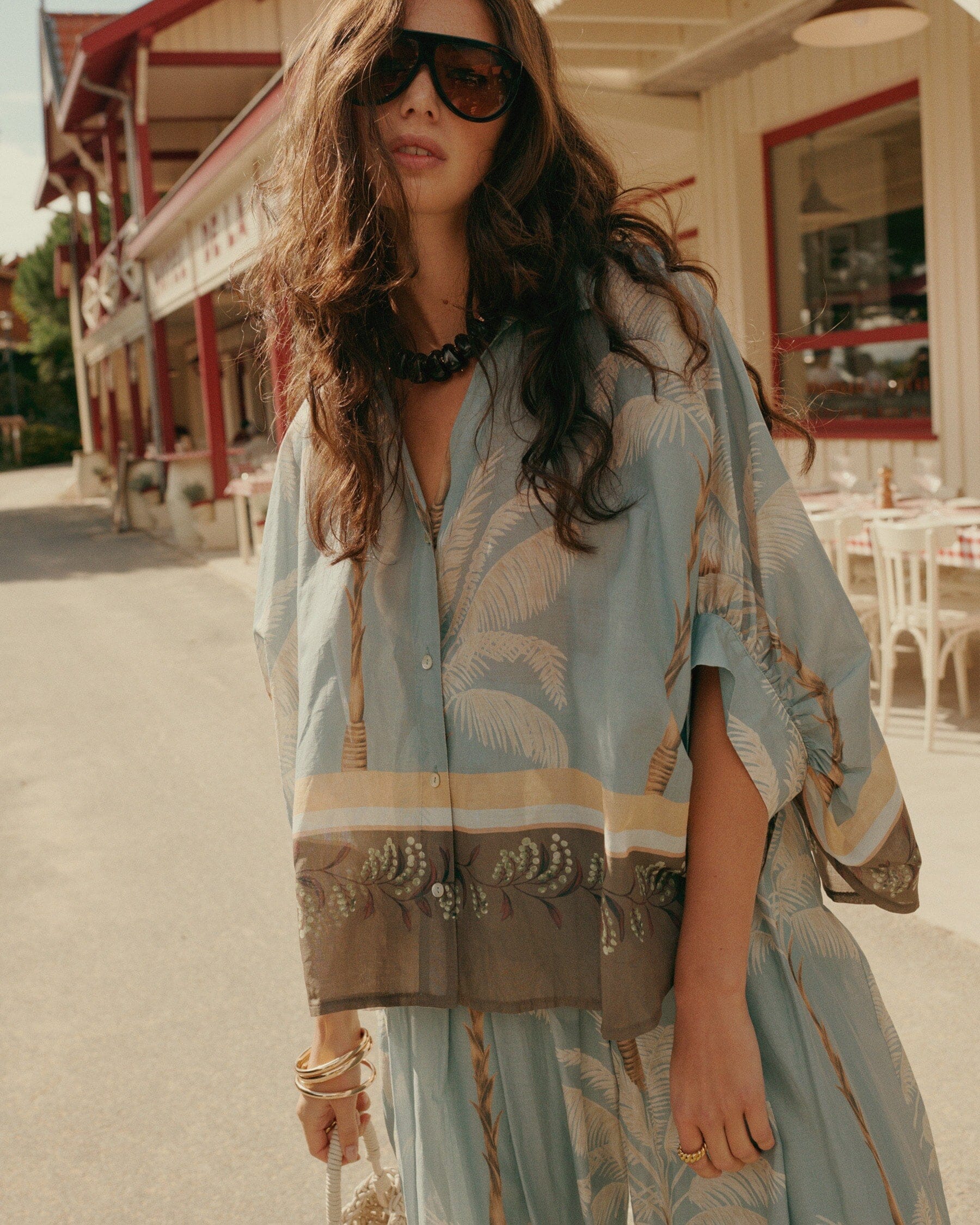 Bluse Palmtree Bluse Summum Woman 