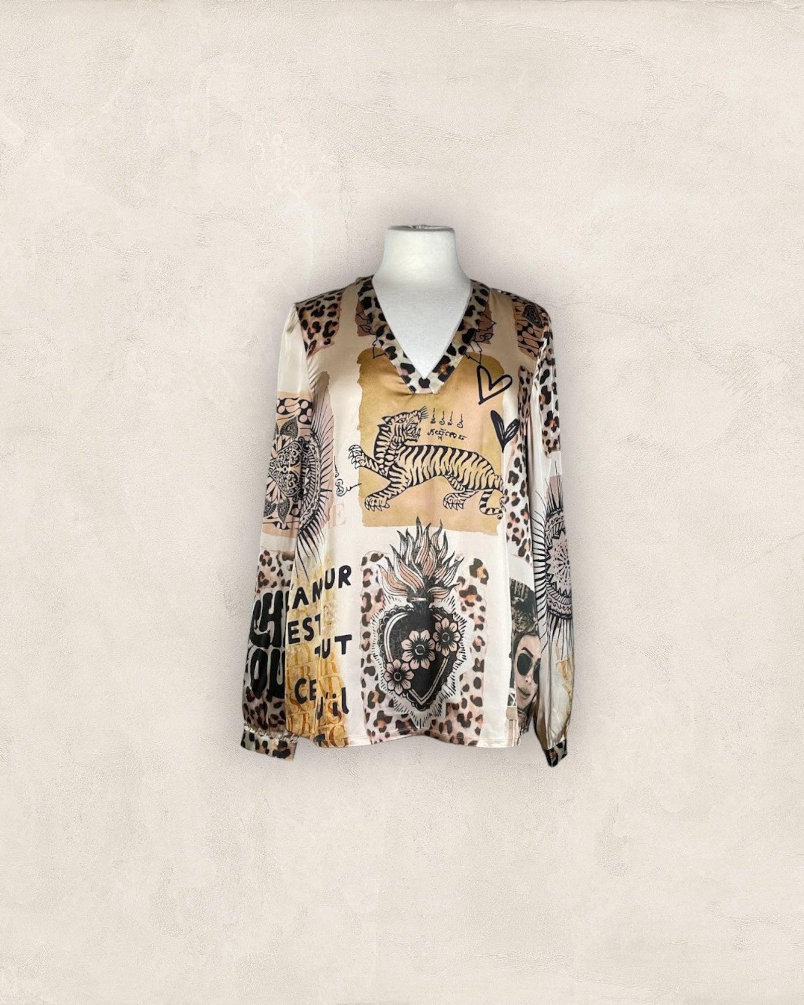 Bluse Patch Bluse Grace 113 Natural S 