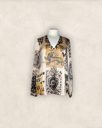 Bluse Patch Bluse Grace 113 Natural S 