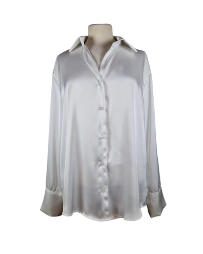 Bluse Satin Bluse Kolibri Ulm Weiß Einheitsgröße 