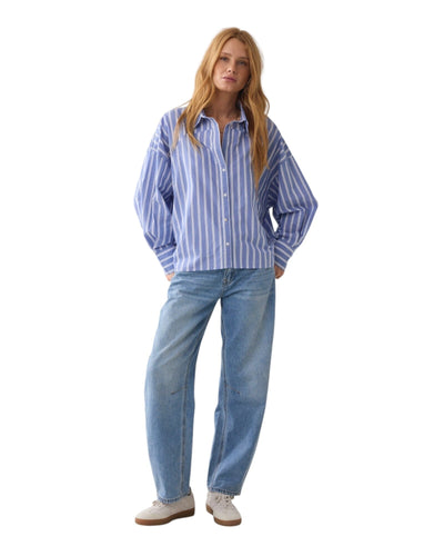 Bluse Shirt Stripe Bluse Summum Woman 