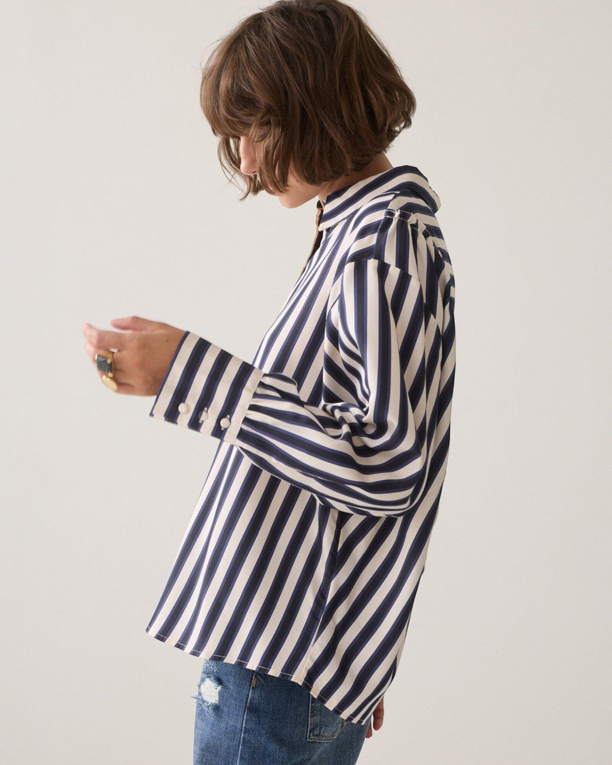 Bluse Stripe Bluse Summum Woman 