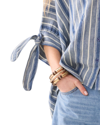 Bluse Stripe Indigo Bluse Summum Woman 