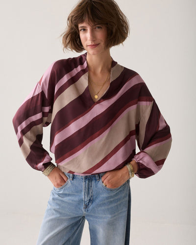 Bluse V-Neck Bluse Summum Woman 