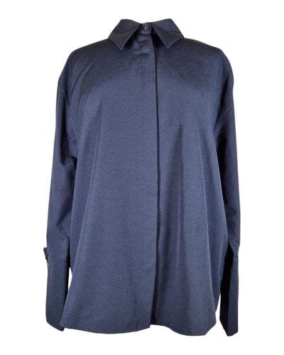 Bluse Wide Cuff Bluse Kolibri Ulm Navy S 