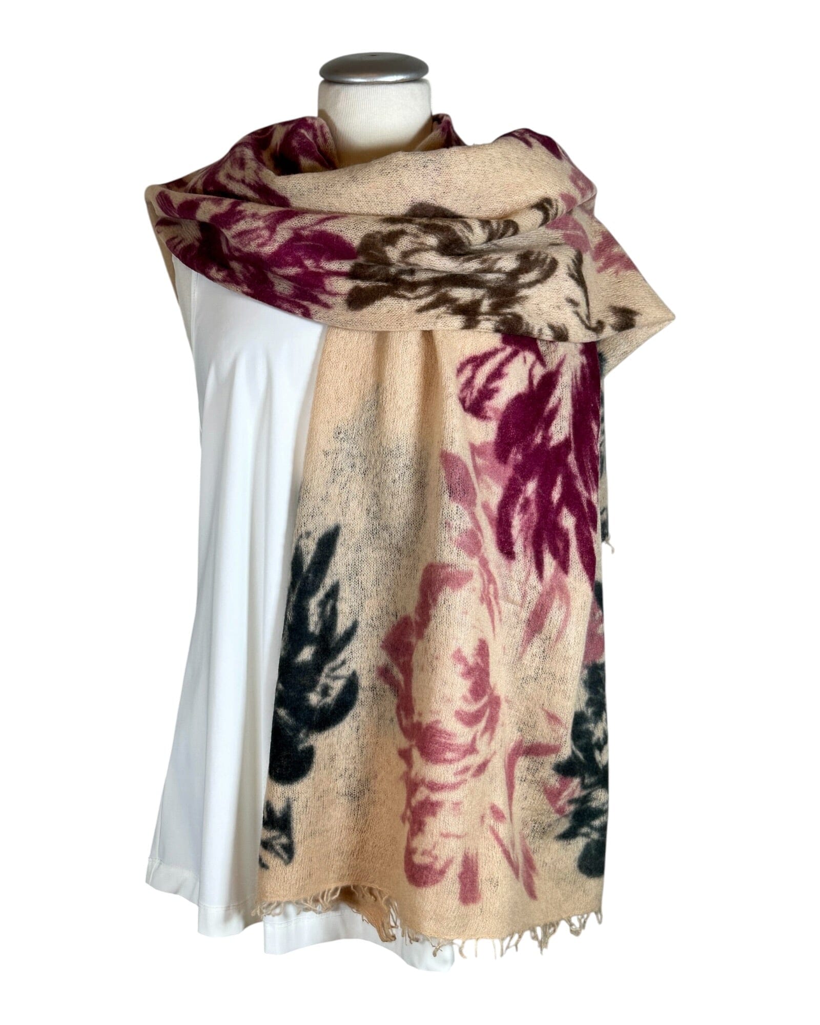 Botanica Kaschmirschal Mala Alisha Beige 80x190 cm 