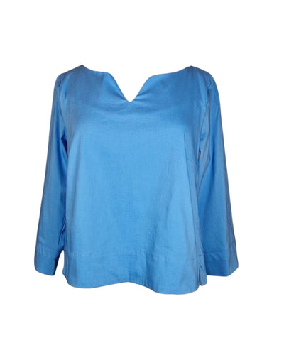 Bushakty Bluse Bluse Fox's s55 Azure Sky 36 