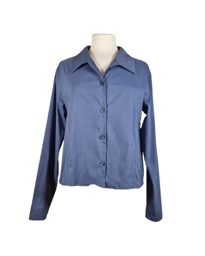 Byzani Bluse Bluse Fox's W55 Blue Indigo 36 