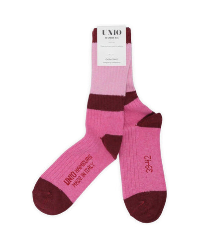 Calm Glitzi Socken UNIO 02 Bordeaux Rose 36-38 
