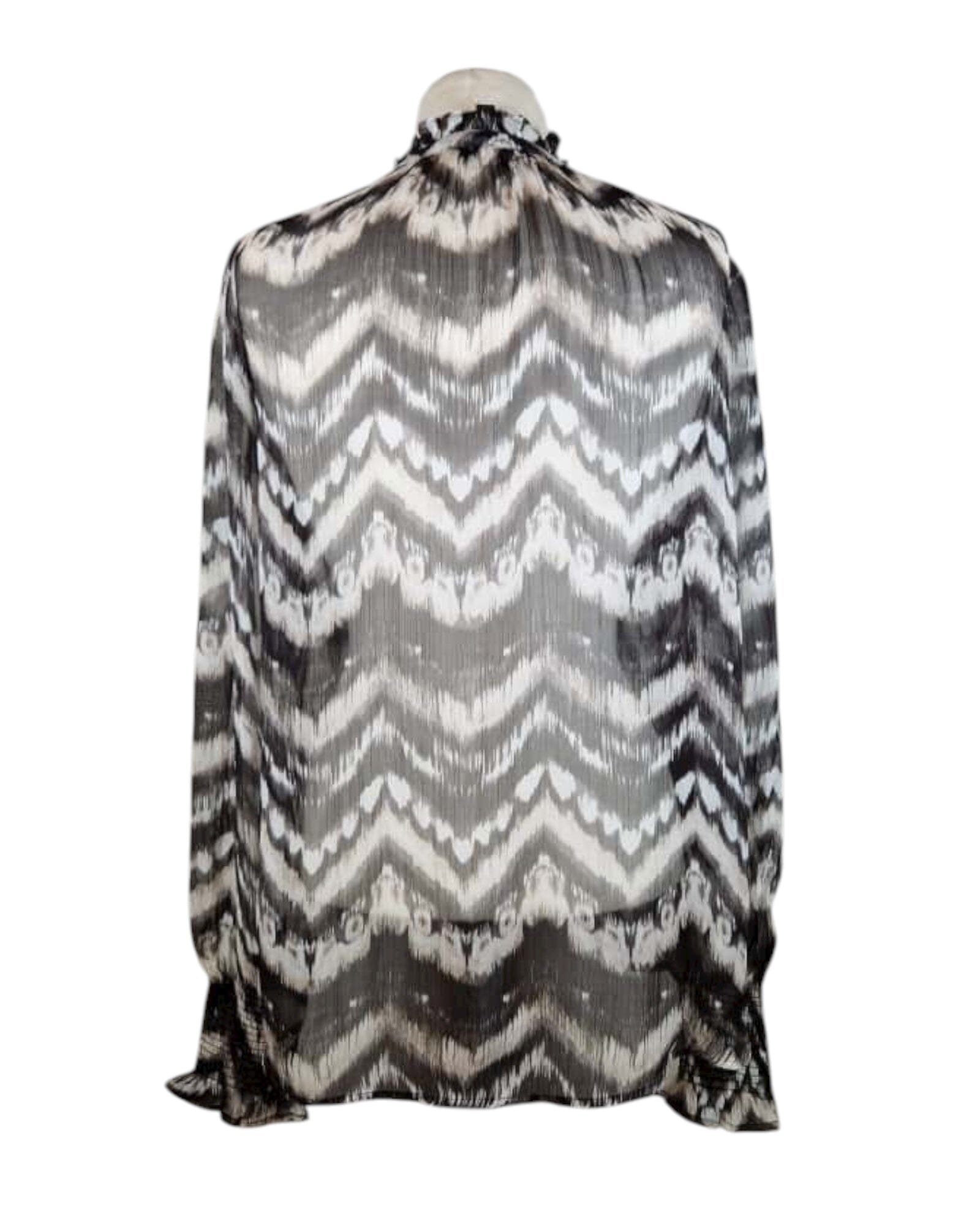 Chiffonbluse Zackenmuster Bluse Grace 