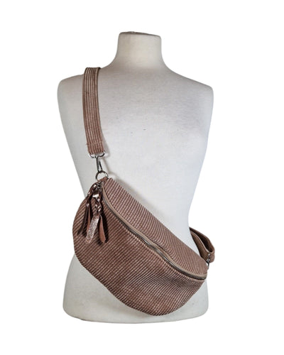Cord Crossbody Klein Crossbody Bag Alanda Dunkelbeige Einheitsgröße 