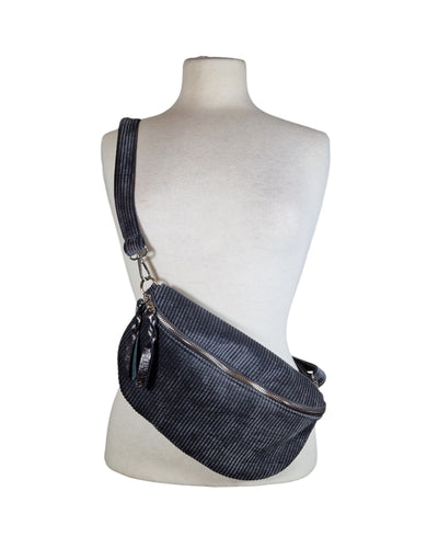 Cord Crossbody Klein Crossbody Bag Alanda Grau Einheitsgröße 