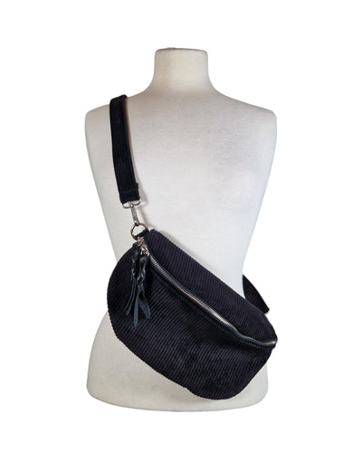 Cord Crossbody Klein Crossbody Bag Alanda Schwarz Einheitsgröße 