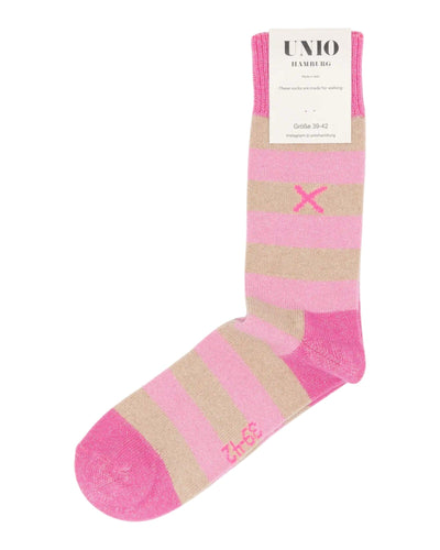 Cosy Glitzi Socken UNIO 07 Barbie-Toast-rose 36-38 