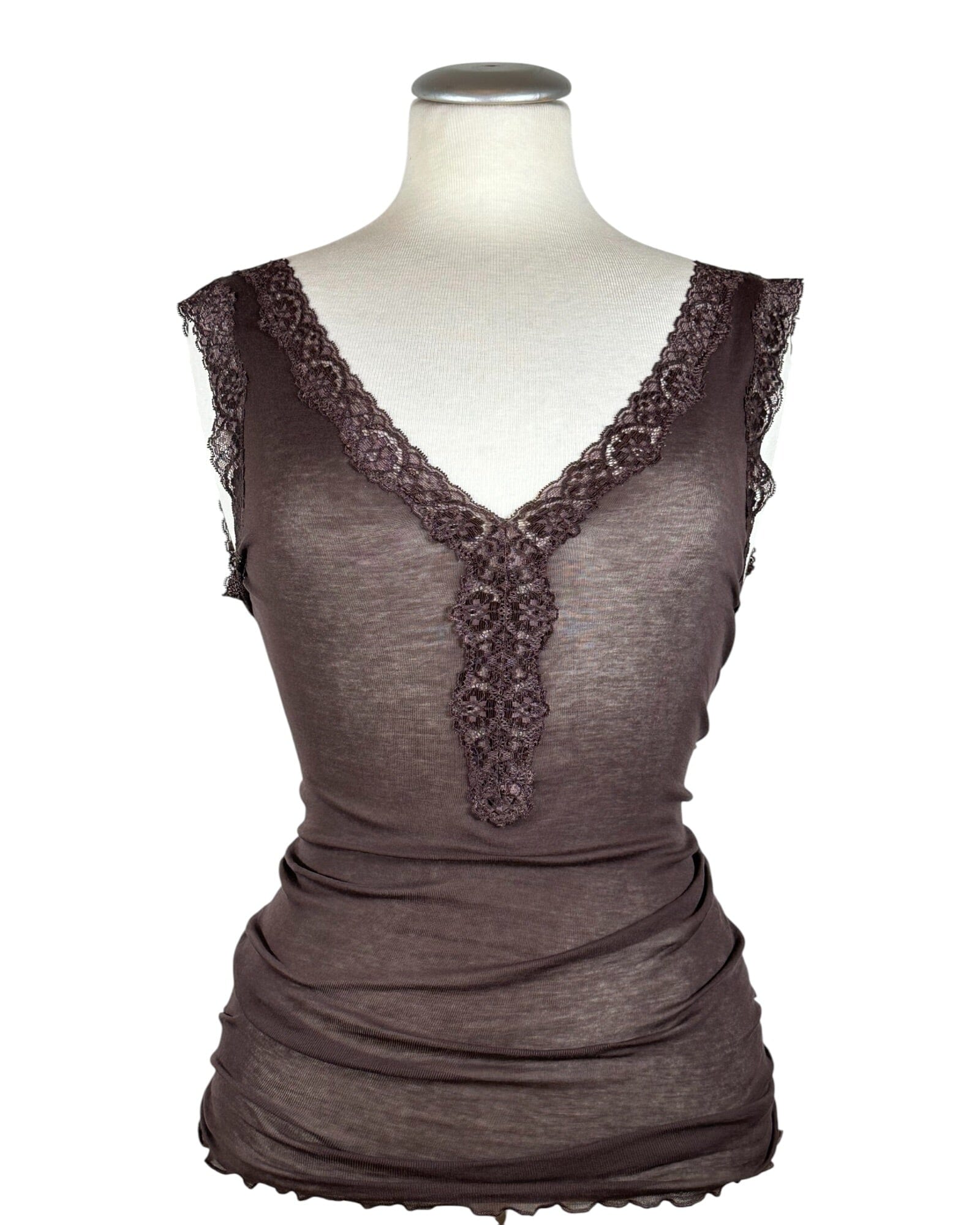 Cotton Lacey Top Seamless Basic Java S/M 