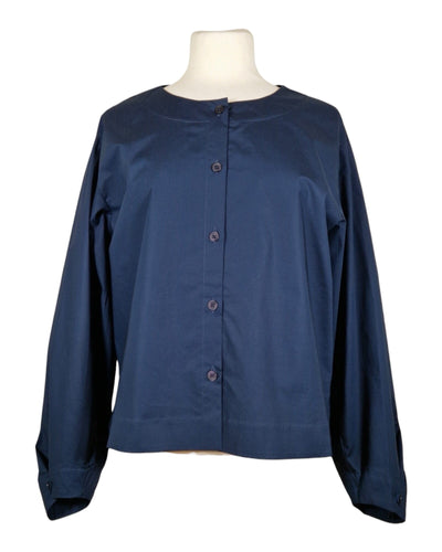 Cotton Strech Bluse Japan Bluse Hindahl & Skudelny Darknavy S 