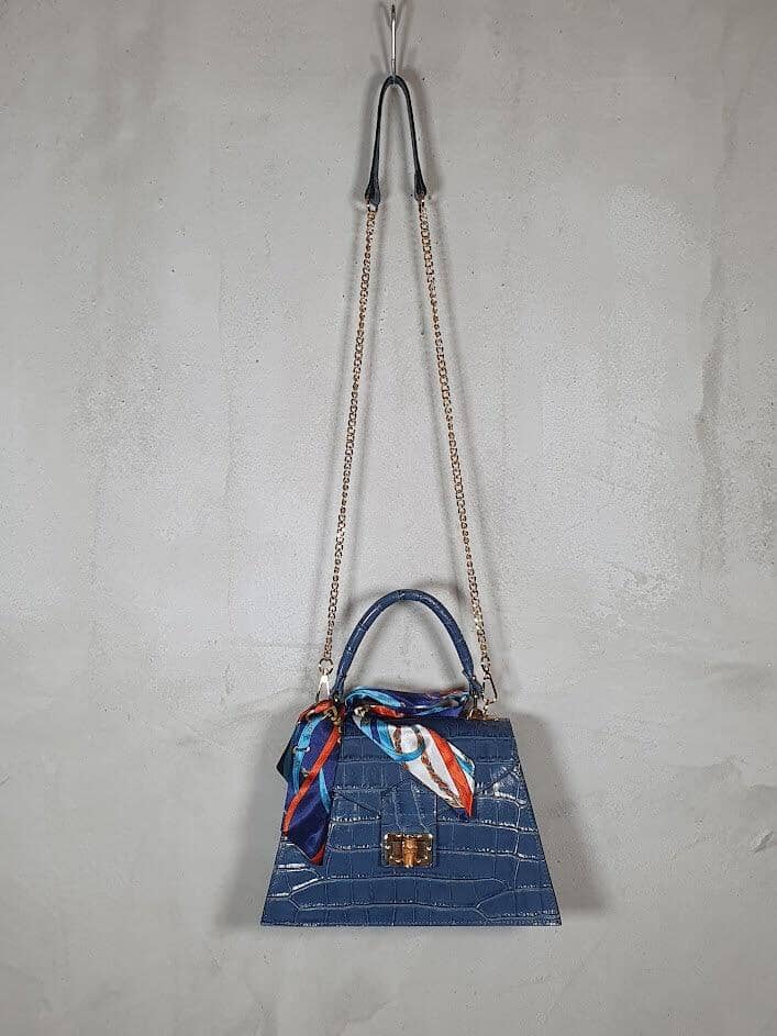 Crocostyle Bag Tasche Kolibri Ulm Blau ca. 27cm x 18cm 