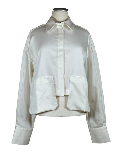 Crop Bluse Bluse z.G.est Weiß S 