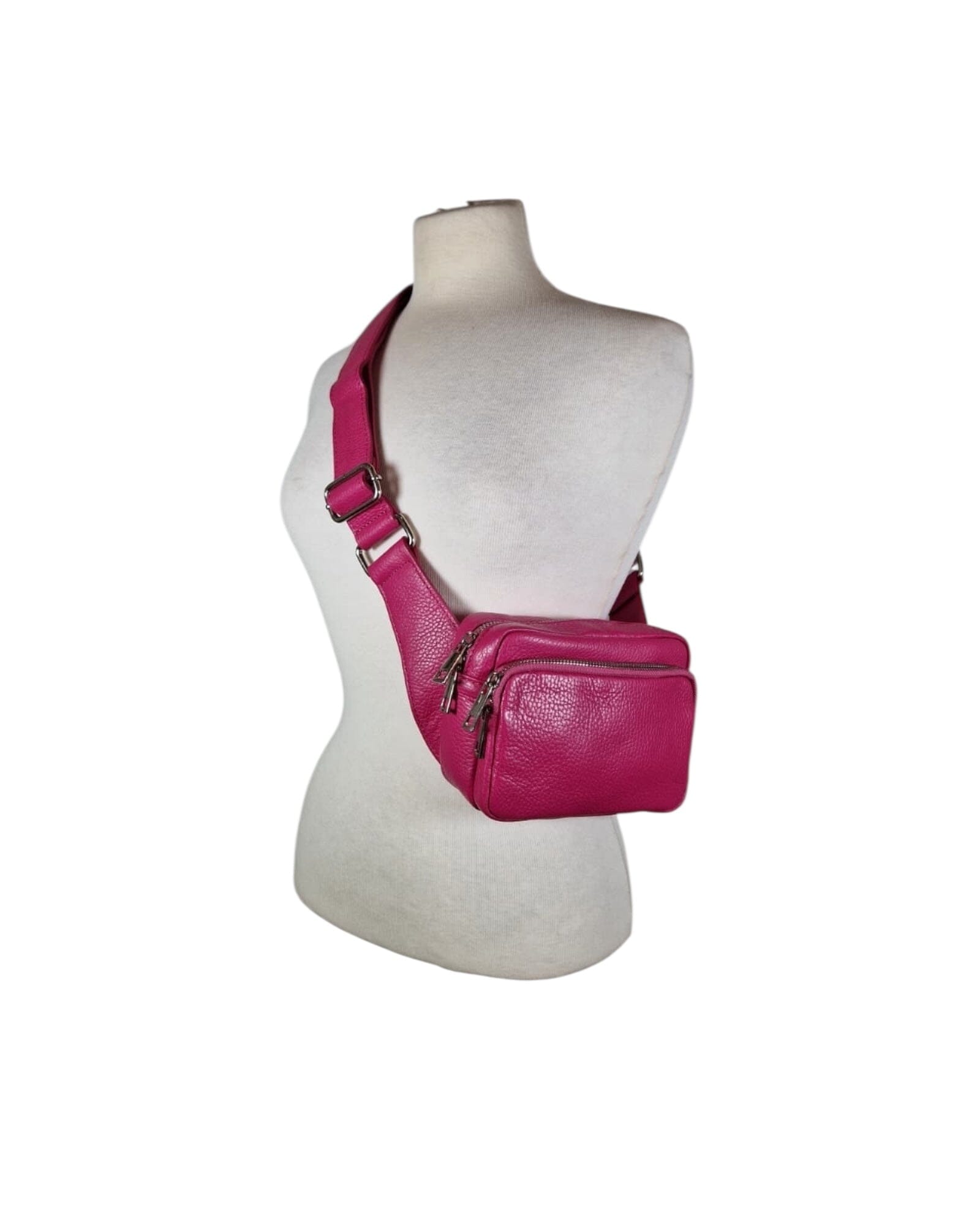 Crossbody Bag Elegant Sportlich Klein Tasche Kolibri Ulm Pink ca. 20x15cm 