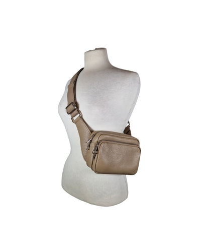 Crossbody Bag Elegant Sportlich Klein Tasche Kolibri Ulm Sand ca. 20x15cm 