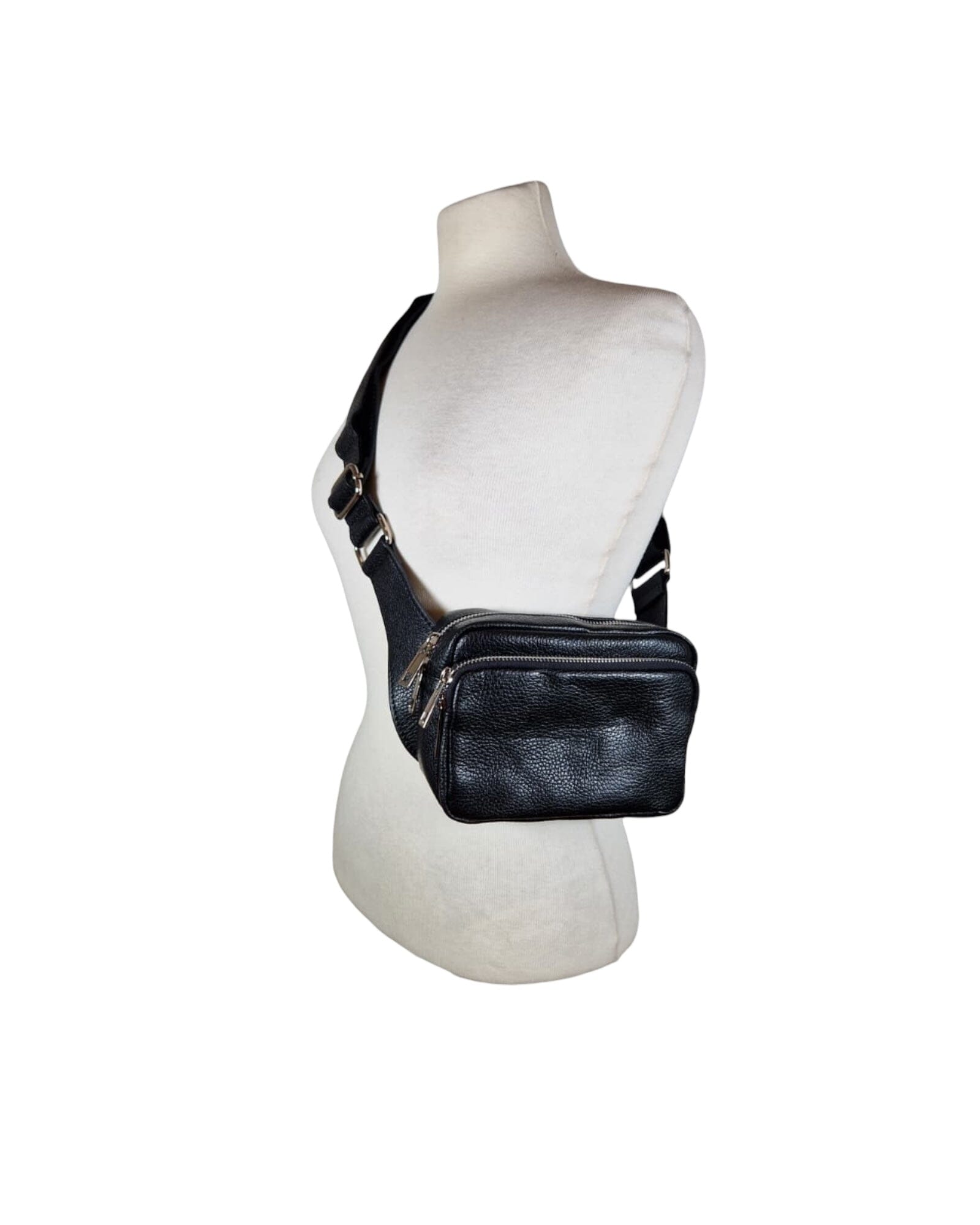 Crossbody Bag Elegant Sportlich Klein Tasche Kolibri Ulm Schwarz ca. 20x15cm 