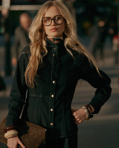 Denim Blouse Jeansjacke Summum Woman 494 Dark Indigo 34 